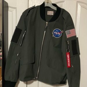 NASA XL Unisex Green/Grey Jacket
